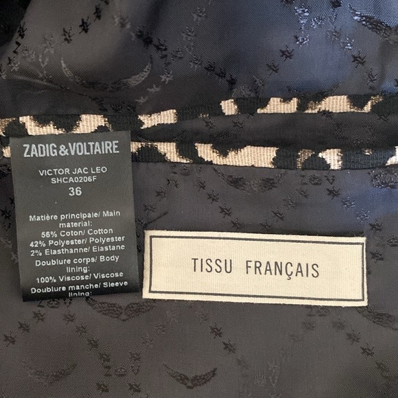 Zadig & Voltaire Leopard Print Blazer - Picture 10 of 10